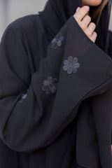 Classic Black Abaya B7