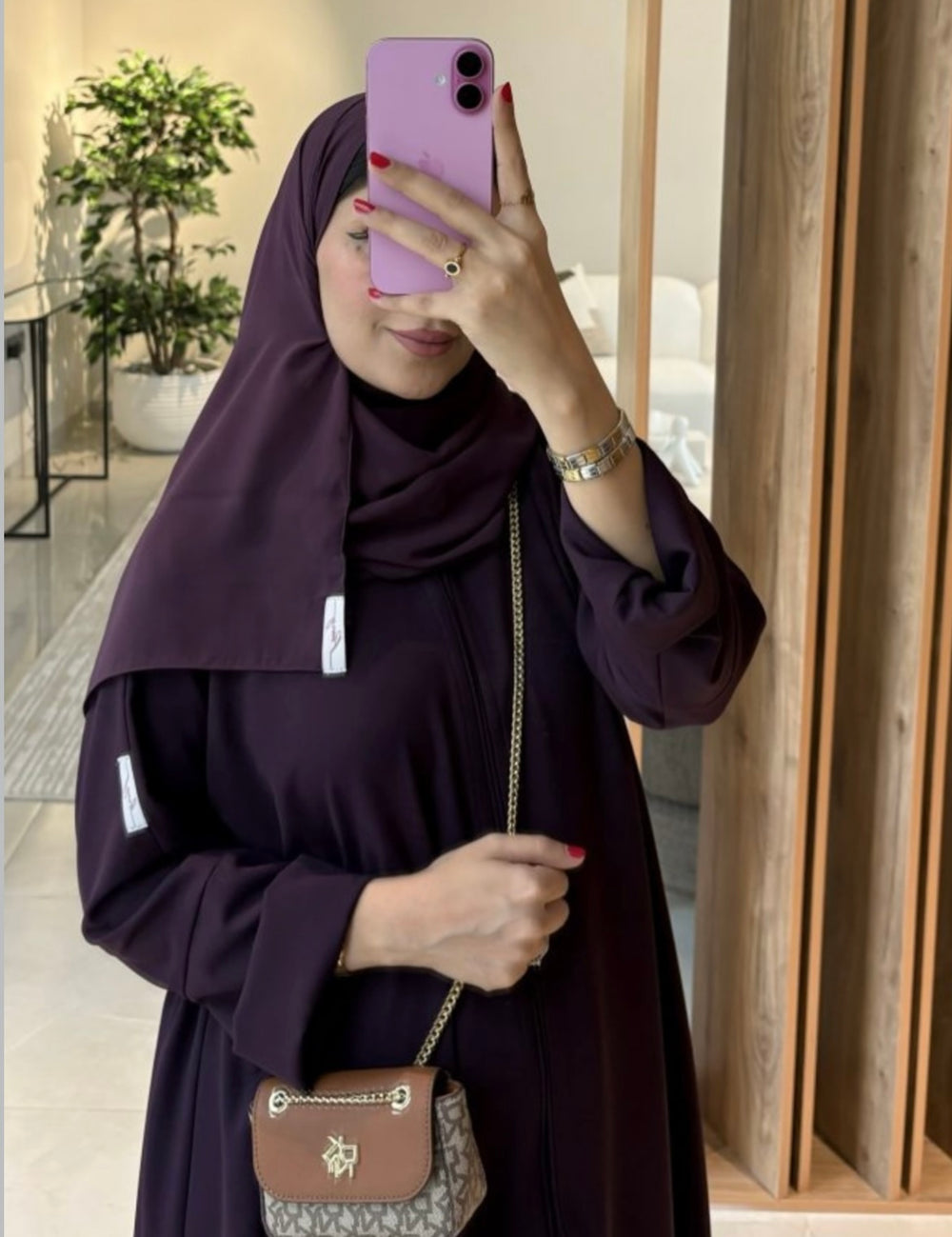 Flared Abaya Mauve