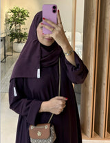 Flared Abaya Mauve