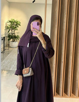 Flared Abaya Mauve