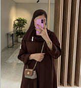 Flared Abaya Brown