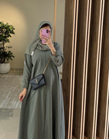 Flared Abaya Mint
