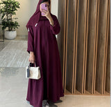 Flared Abaya Burgundy