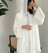 Classic White Abaya