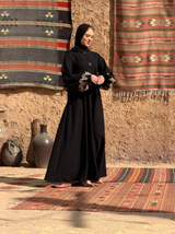 Classic Black Abaya B6