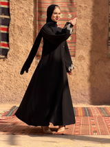 Classic Black Abaya B6