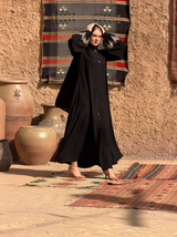 Classic Black Abaya B6