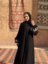 Classic Black Abaya B6