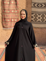 Classic Black Abaya B6