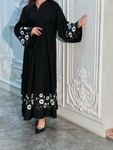 Classic Black Abaya B8