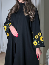 Classic Black Abaya B9