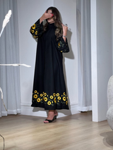Classic Black Abaya B9