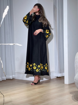 Classic Black Abaya B9